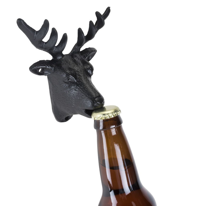 Opener Bottle Deer Cast Iron Wall Mount