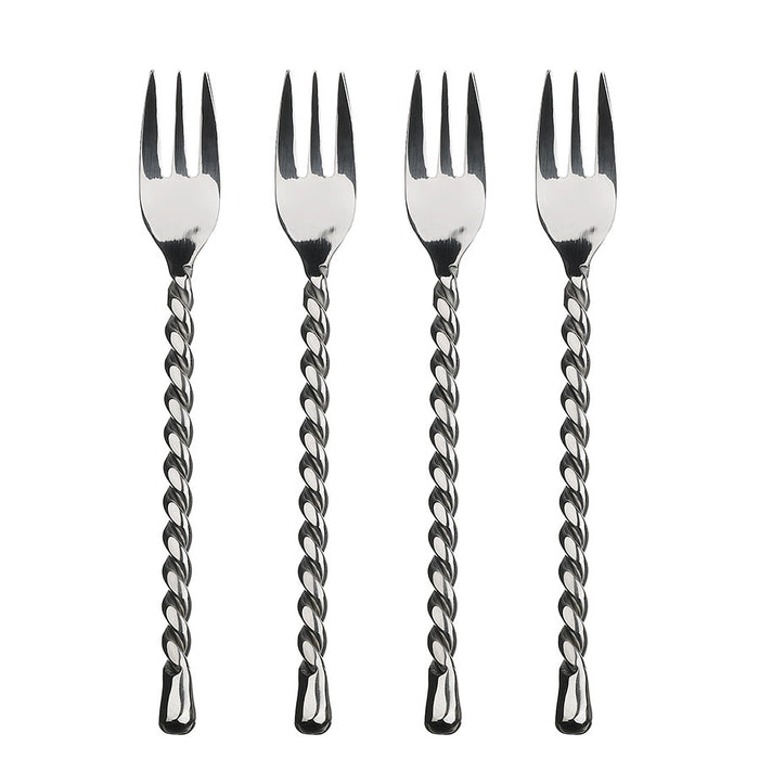 Fork Cocktail Knotted Rustic (S/4)