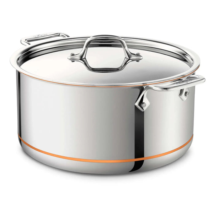 Stockpot 8qt SS w/Lid Copper Core