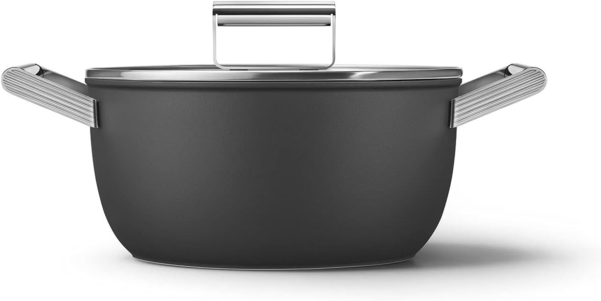 5qt CASSEROLE DISH 9.5" W/LID BLACK