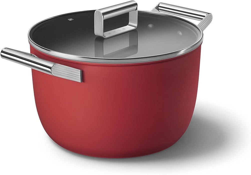 8qt CASSEROLE DISH W/ 10" LID RED