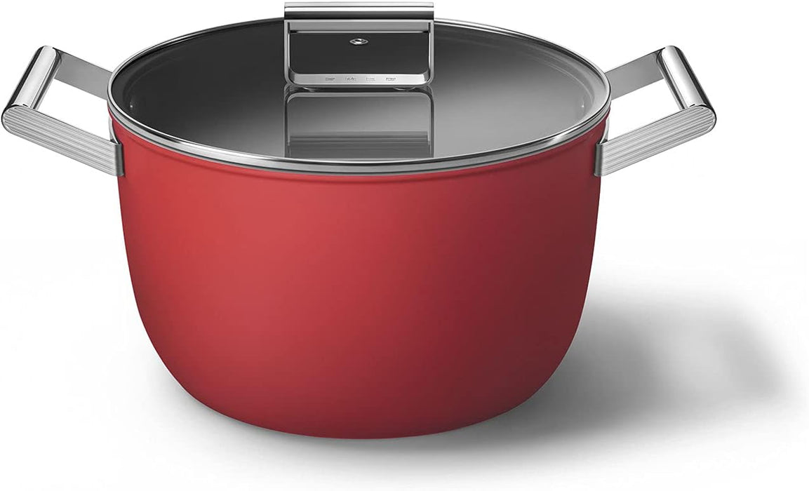 8qt CASSEROLE DISH W/ 10" LID RED