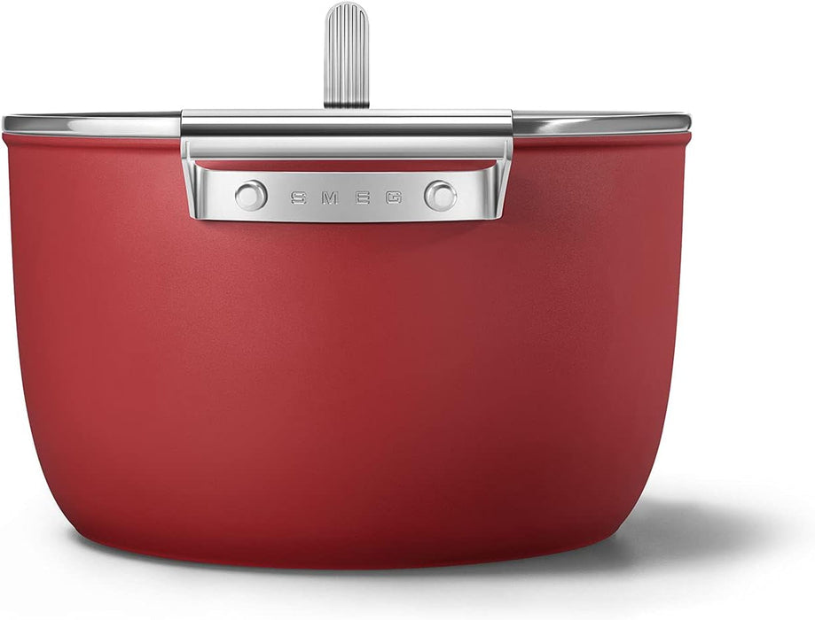 8qt CASSEROLE DISH W/ 10" LID RED