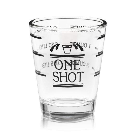 Shot Glass Bullseye Measured