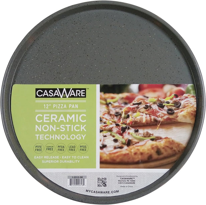 casaWare Pizza/baking Pan 12-inch (Silver Granite)