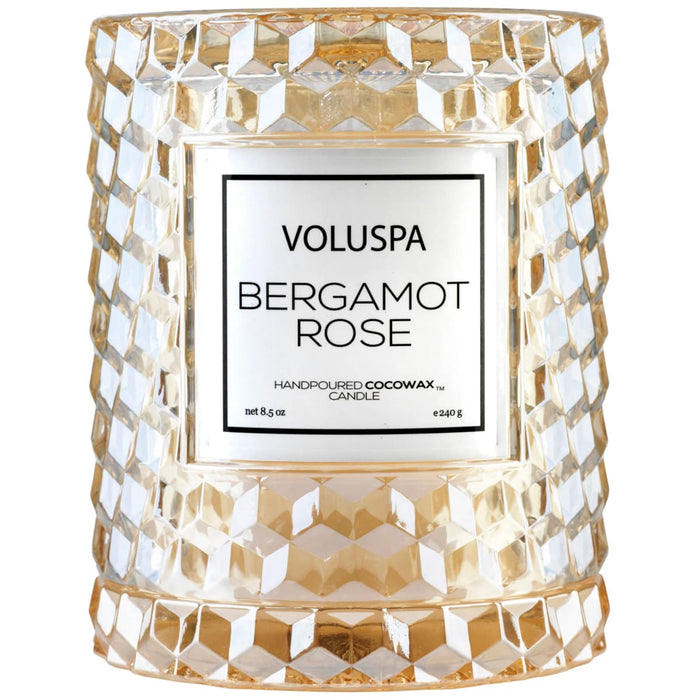 *Candle Bergamot Rose Cloche