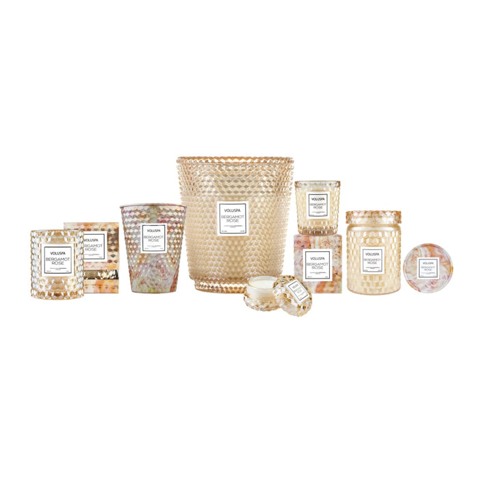 *Candle Bergamot Rose Cloche