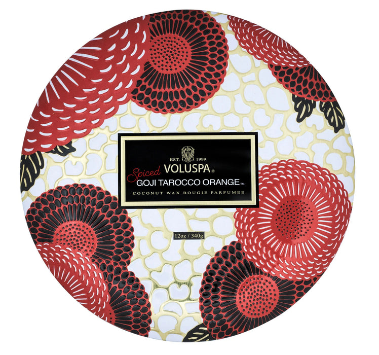 *Candle Spiced Goji 3 Wick Tin