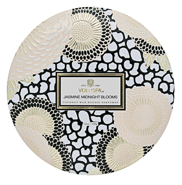 Candle Jasmine Midnight Blooms 3 Wick Tin