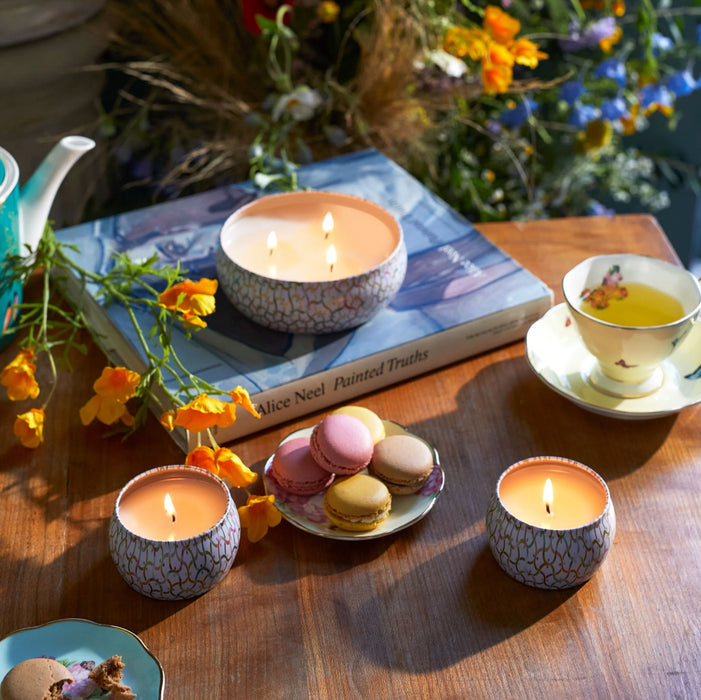 Candle Wildflowers Mini Tin