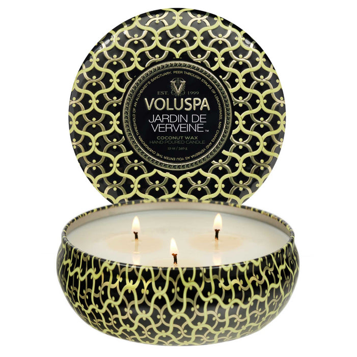 Candle Jardin de Verveine 3 Wick Tin