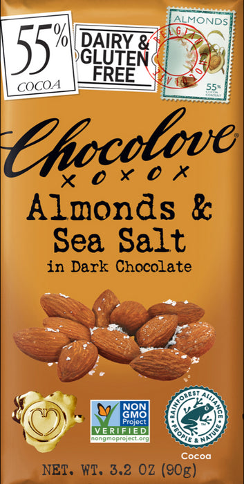 Almonds & Sea Salt Dark Chocolate 55%