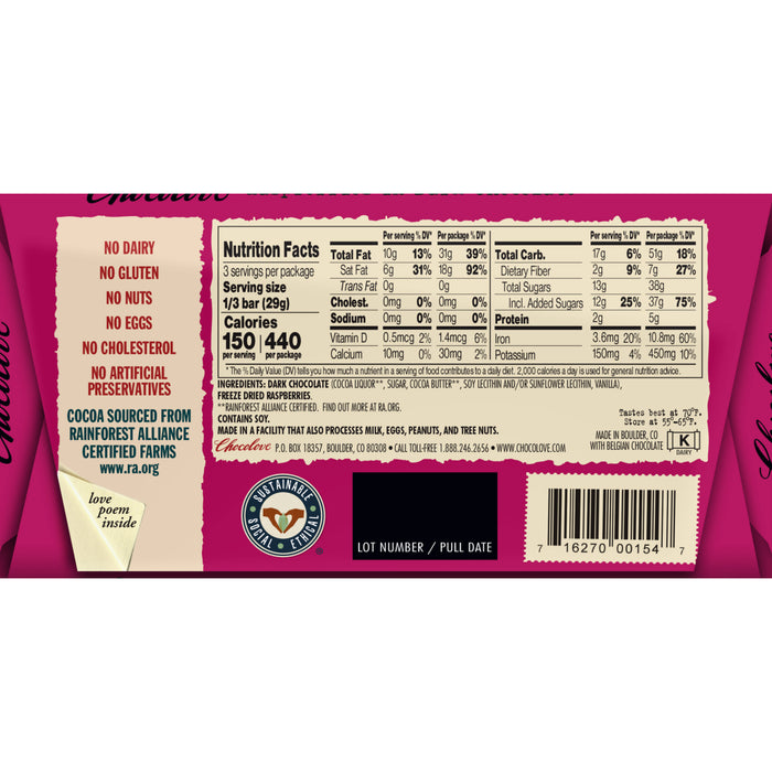 Raspberries Dark Chocolate 55