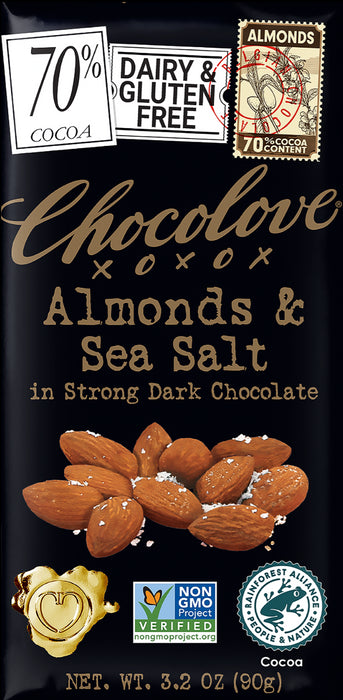 Almonds Sea Salt Strong 70% Dk Choc