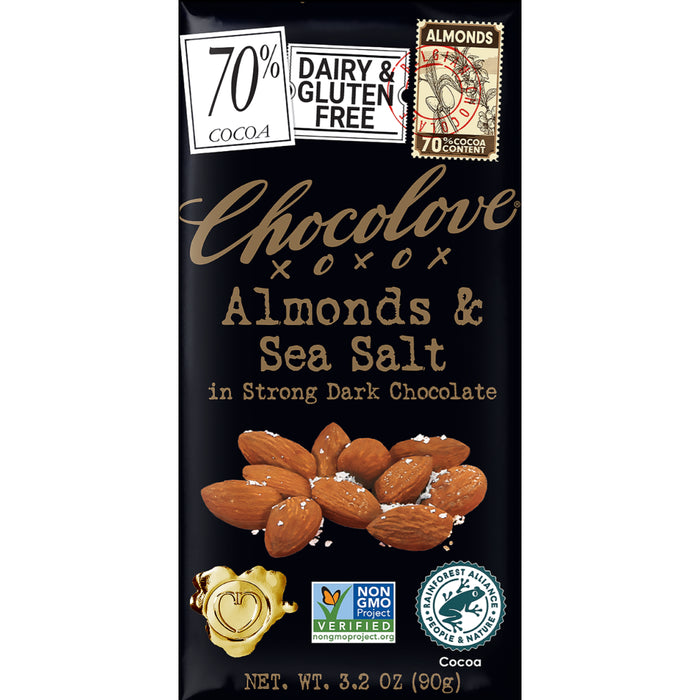 Almonds Sea Salt Strong 70% Dk Choc