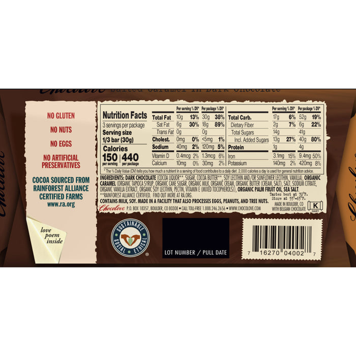 Bar Salted Caramel Dk Choc