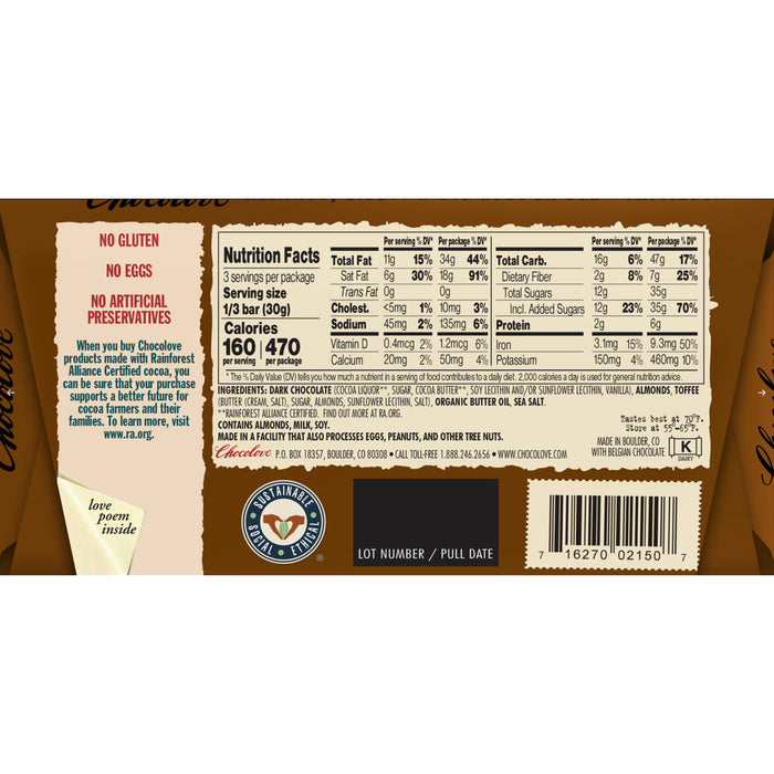 Almond Toffee Sea Salt Dk Choc
