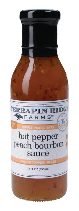 Sauce 12oz Hot Pepper Peach Bourbon