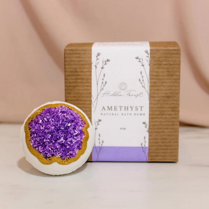 Bath Bomb Amethyst Geode Intuition