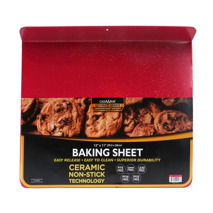 Flat Baking Sheet 12" x 11" Red G