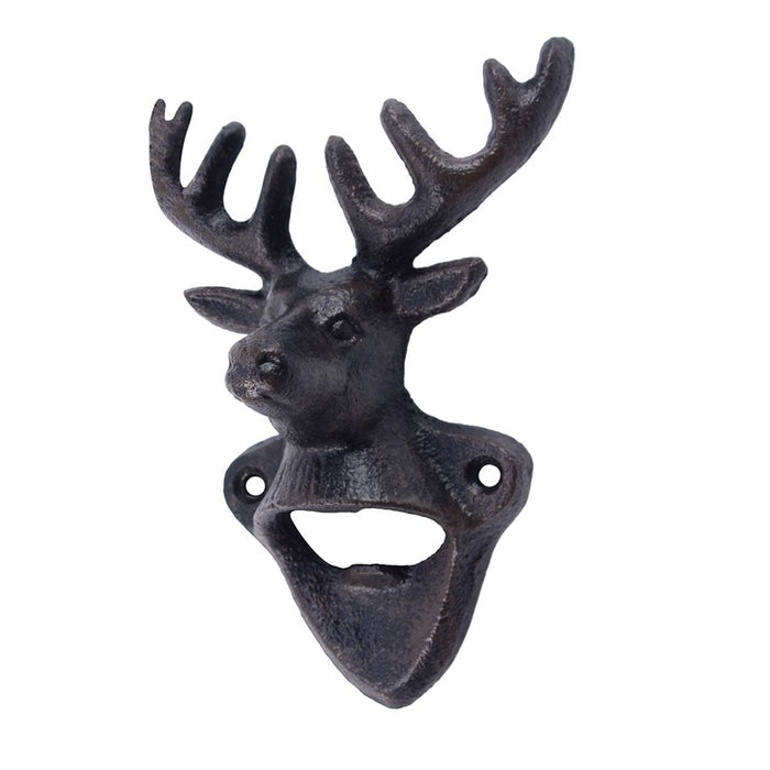 Opener Bottle Deer Cast Iron Wall Mount