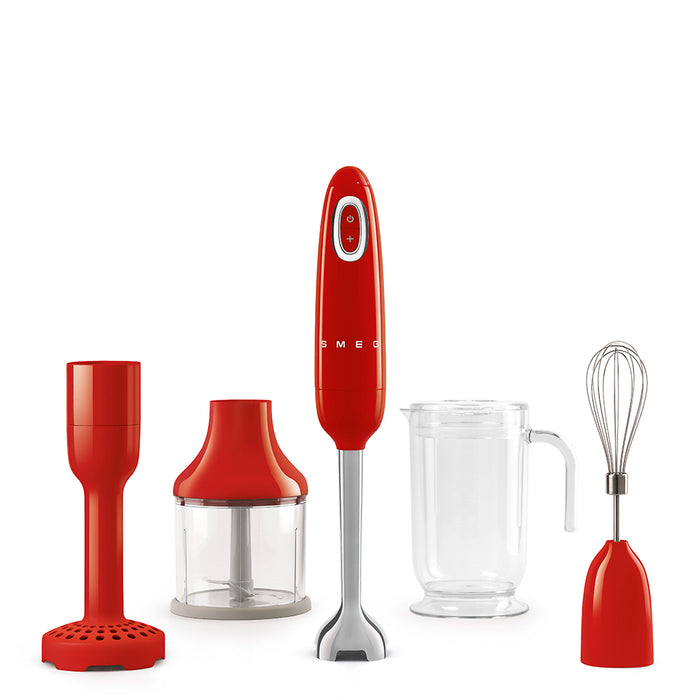 Smeg Hand Blender with accessories_Red