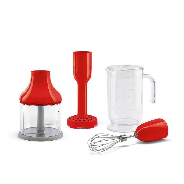 Smeg Hand Blender with accessories_Red