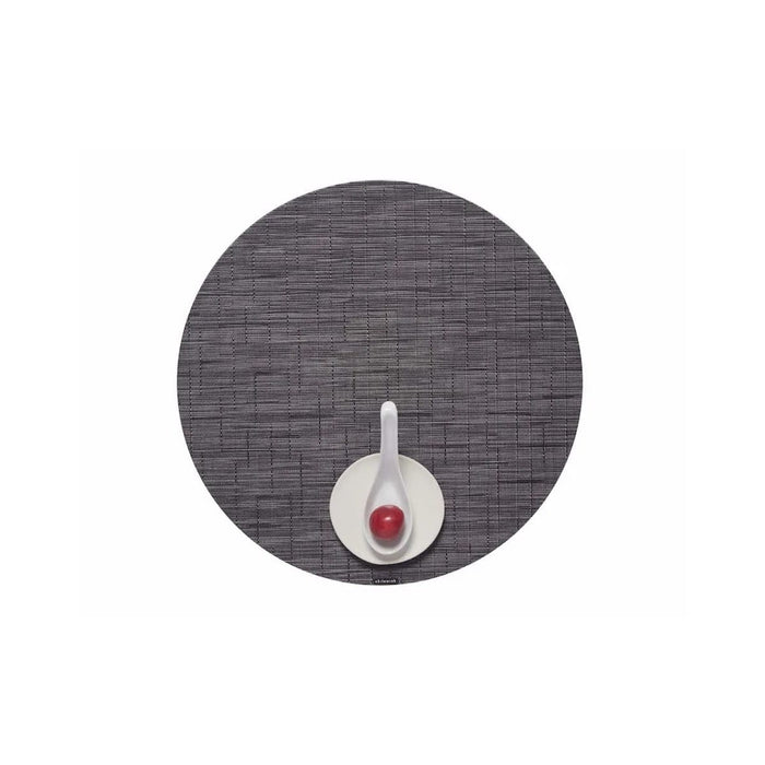 Mat Rnd Bamboo Smoke