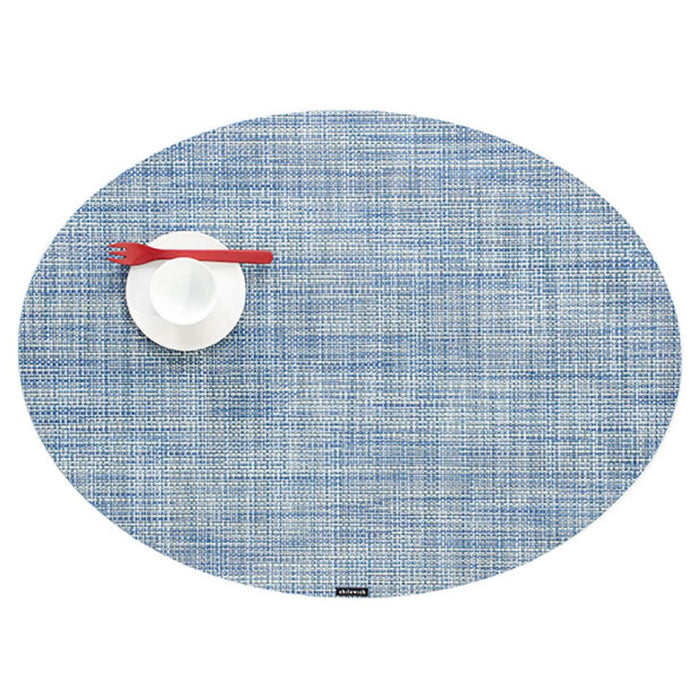 Mat 14x19 Oval Minibasket Chambray