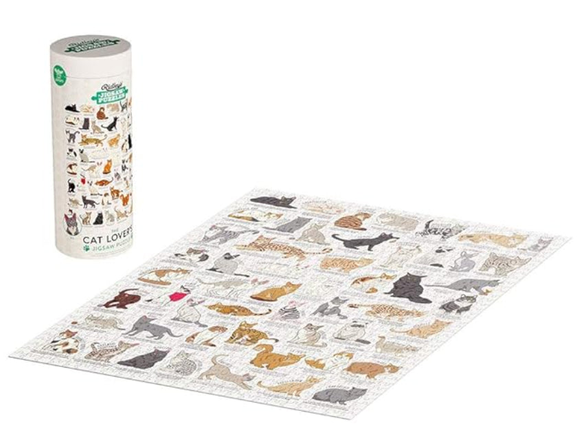 Puzzle Cat Lovers Cream 1000