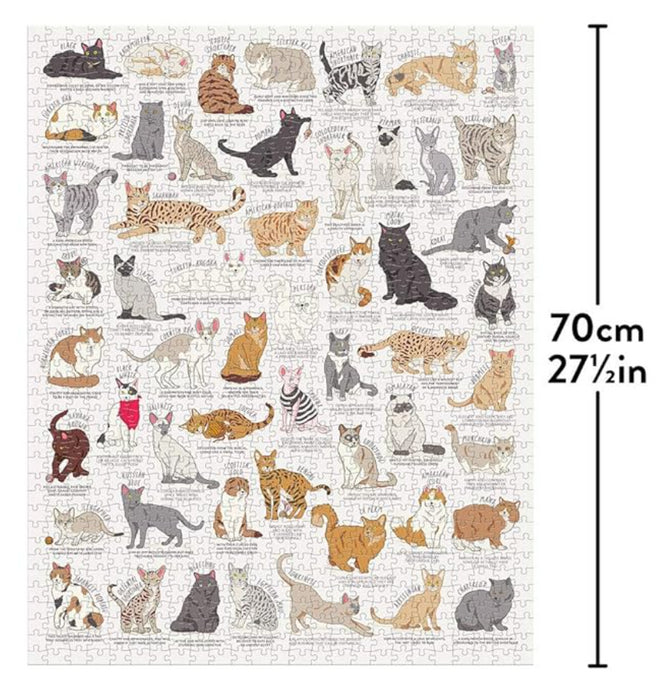 Puzzle Cat Lovers Cream 1000