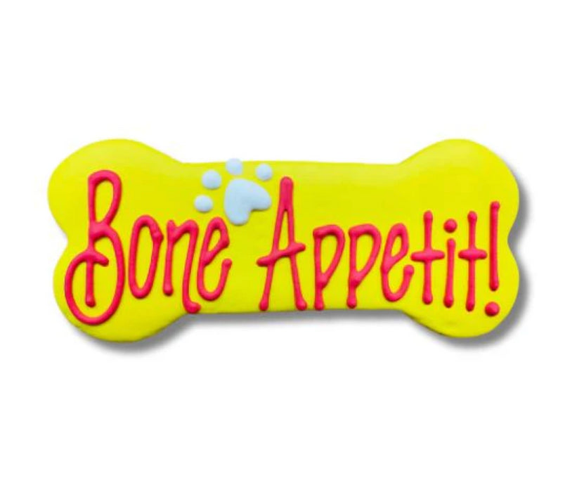 Bone Appetit 6" Dog Cookie Yellow / Red