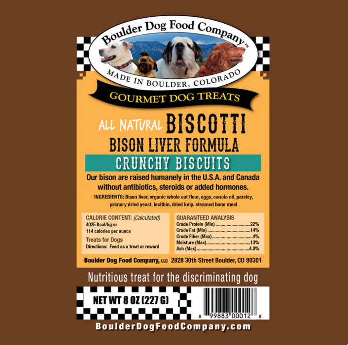 Liver Biscotti Bison 8oz