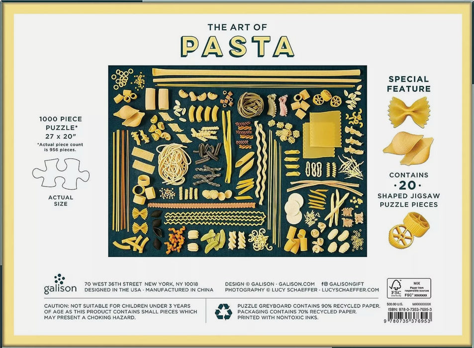 Puzzle 1000 pc Art of Pasta w/ Shaped Pieces 2023