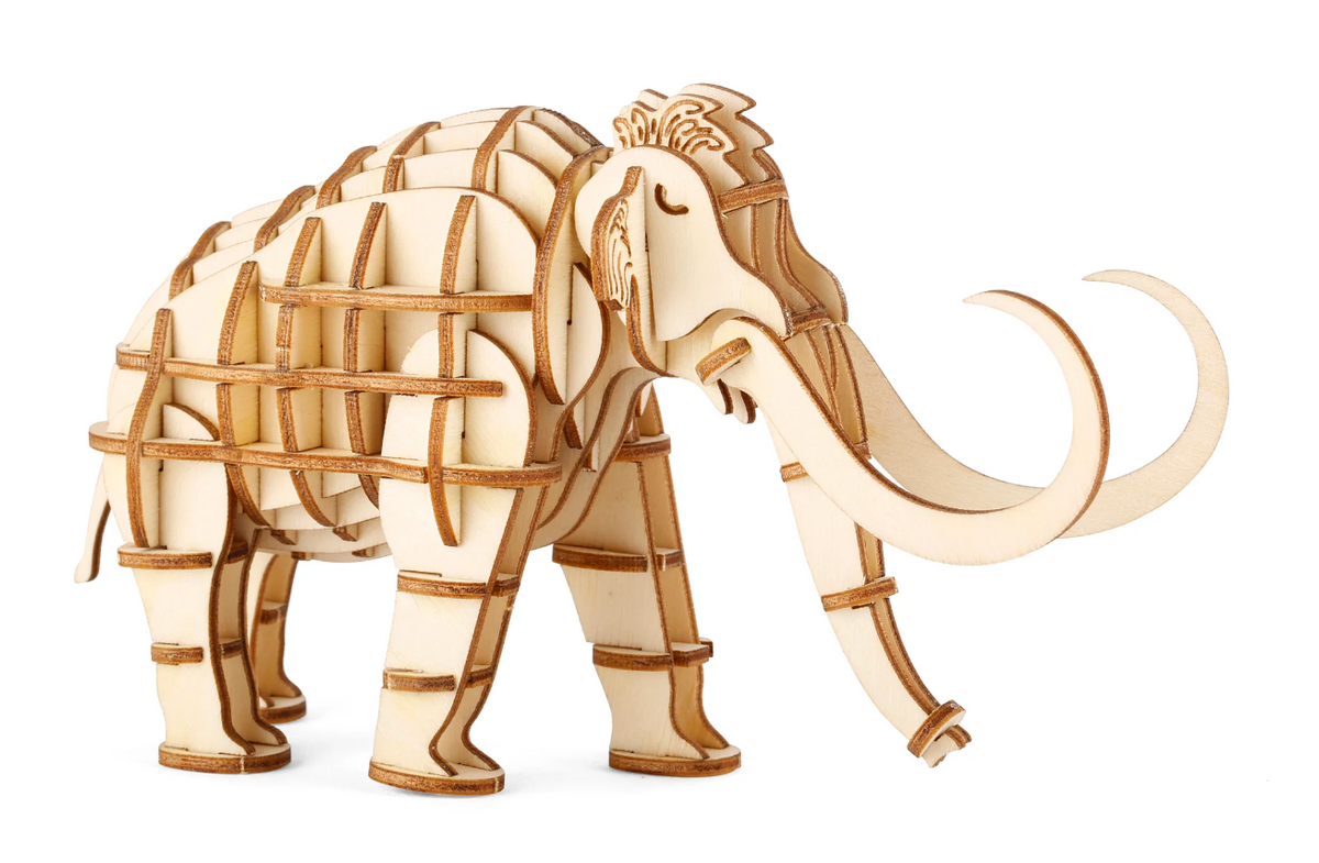 Puzzle Mammoth 3D Wooden — Peppercorn