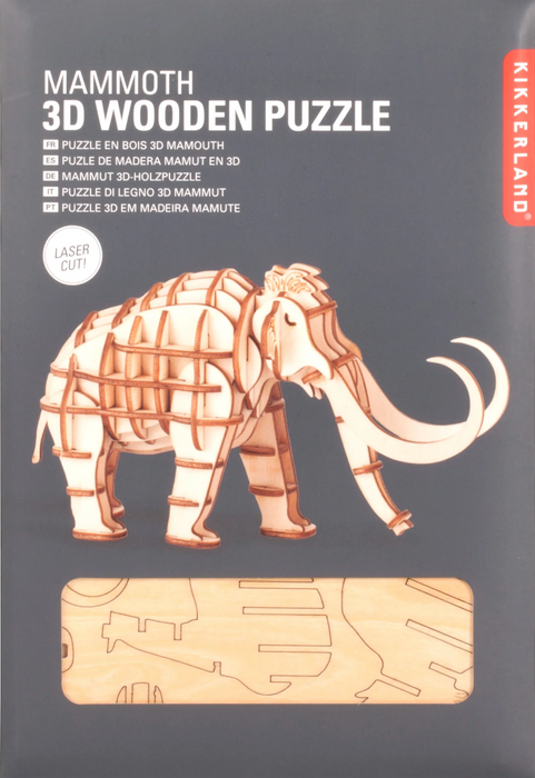 Puzzle Mammoth 3D Wooden