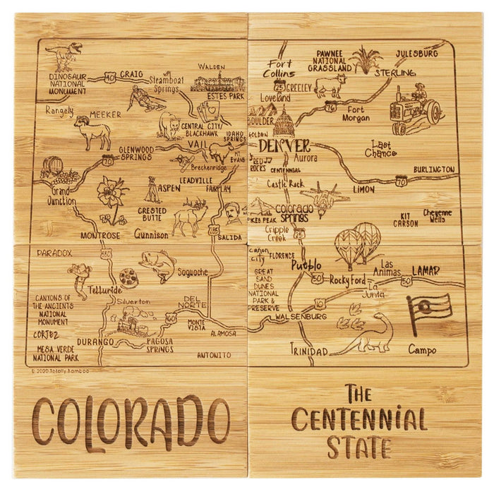 Coasters S/4 Puzzle Colorado