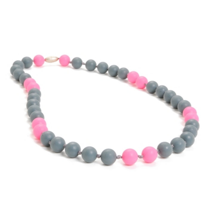 Teething Necklace Waverly Stormy Grey