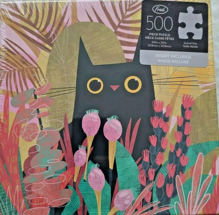 Puzzle 500pc Black Cat