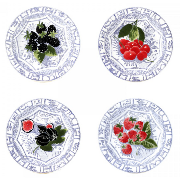 Plate S/4 Canape Oiseau Bleu
