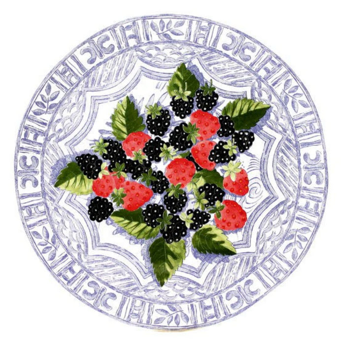 Platter Cake Oiseau Bleu Fruits