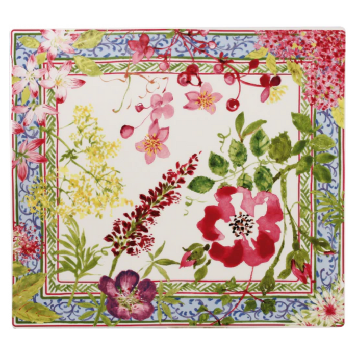 Plate Sq Millefleurs
