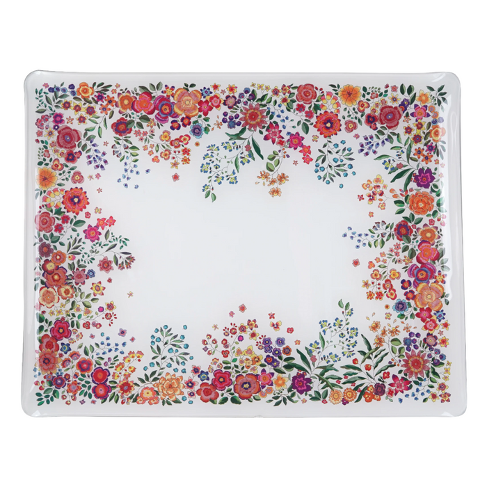 Tray Serving 14z11" Acrylic Poesie