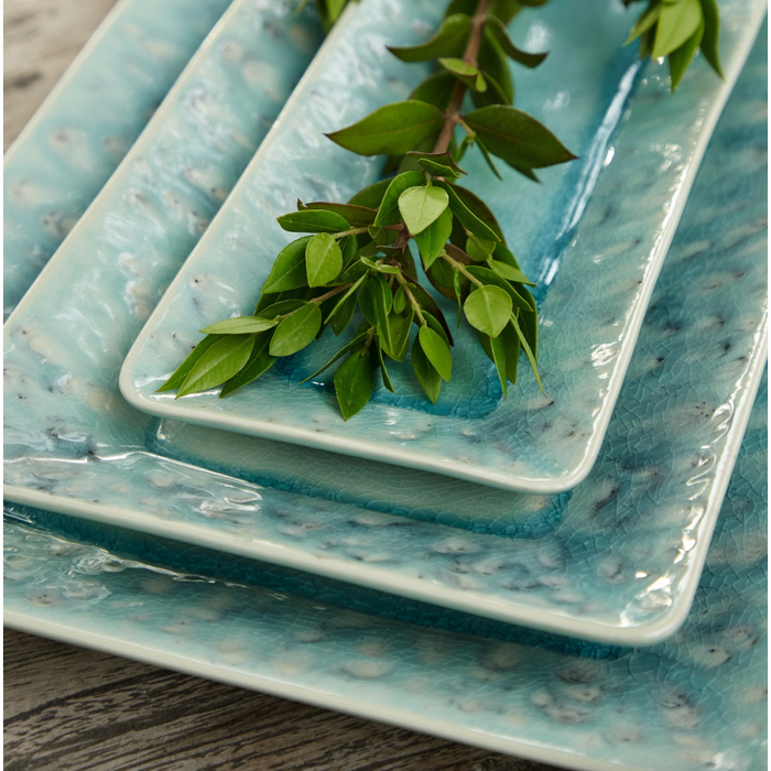 Tray 10.5 Rect Madeira Blue
