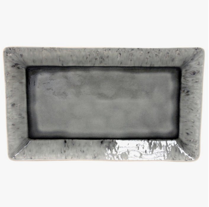 Tray 15.75 Rect Madeira Grey