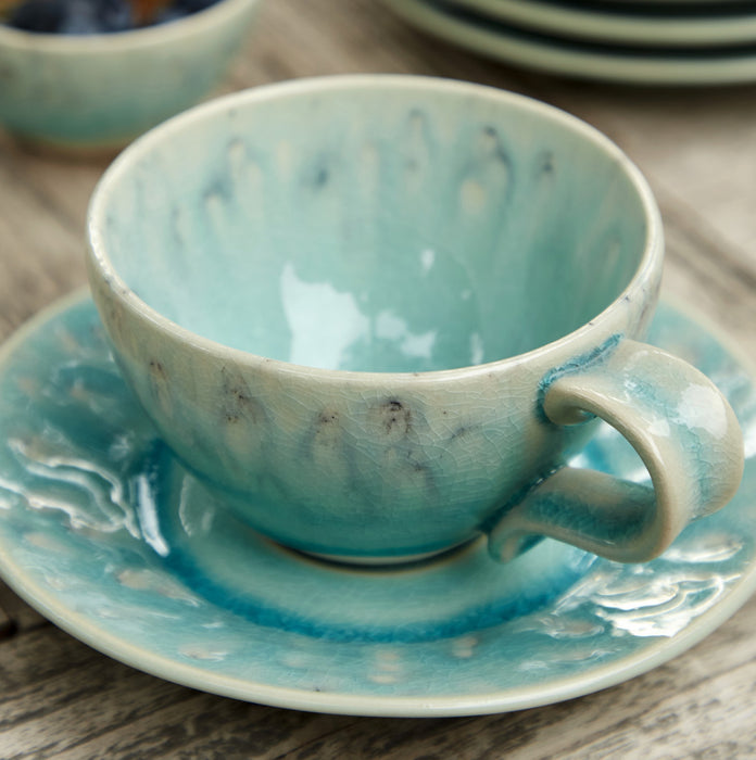 Cup & Saucer Tea Madeira Blue