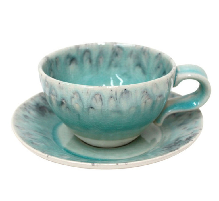 Cup & Saucer Tea Madeira Blue