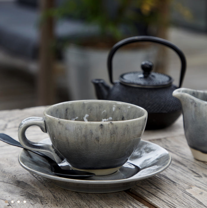 Cup & Saucer Tea Madeira Grey