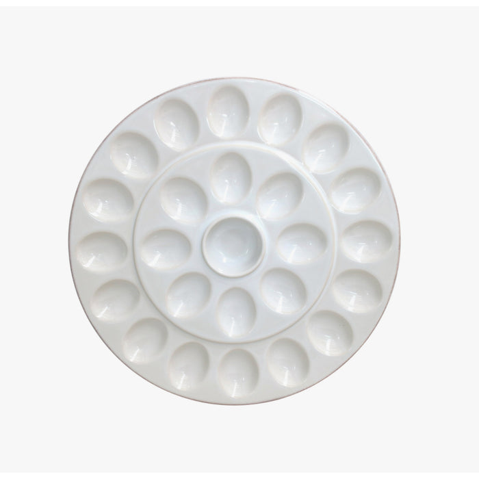 Platter Egg 13 Rnd White