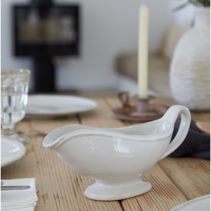 Gravy Boat Fontana White